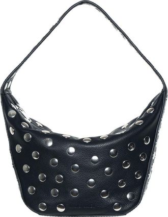 Walter Baker Hendrix Stud Leather Shoulder Bag in Black at Nordstrom Rack