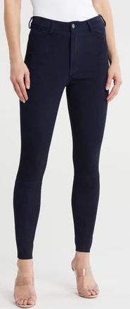 Alice & Olivia Mika High Waist Suede Pants in Navy at Nordstrom Rack, Size 14