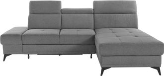 Inosign Ecksofa »Cardiz L-Form« inkl.Kopfteilverstellung und Federkern wahlweise mit Bettfunktion