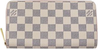 Louis Vuitton Damier Azur Damier Azur Long Wallet (Bi-Fold) (Pre-Owned)