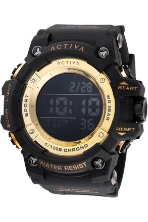 Invicta Activa x Invicta Digital ACW8046-003 Heren Horloge - Quartz Uurwerk - Plastic met zwarte Wijzerplaat - 50mm