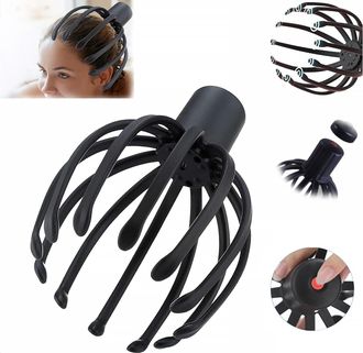 OEM Masajeador De Cabeza De Pulpo, Masajeador De Cabeza De 360 Grados, Masajeador El&eacute;ctrico Del Cuero Cabelludo Con 3 Modos, Masajeador Inal&aacute;mbrico Port&aacute;t