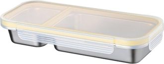 OEM Recipiente Para Alimentos De Acero Inoxidable Con Compartimentos - Amarillo 2