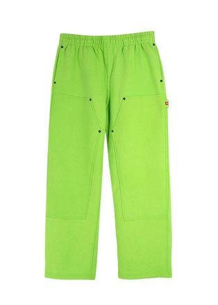 SUPREME Neon Green Double Knee Painter Sweatpants Size M
