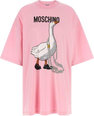Moschino Pink Goose Mini Dress