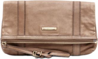 Burberry Pre-owned Burberry Leather Fold Over Wristlet Clutch Ladies MDTITSIC70CHI