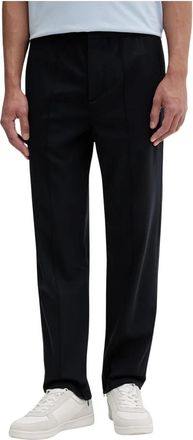 Filling Pieces Coach Pants Twill Wol - Heren - Chinos - Blauw - M - Wol - Broeken