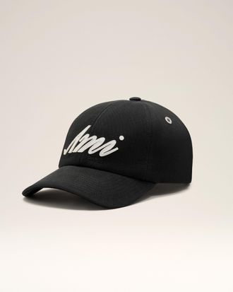 Ami Black Cotton Ami Felt Patch Cap Black - OS - Unisex