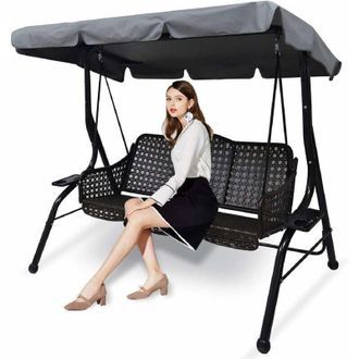 OEM Toldo De Repuesto Para Columpio De Jard&iacute;n De 3 Plazas, Toldo De Repuesto Universal Para Columpio De Jard&iacute;n Exterior, Cubierta De Repuesto Impermeable 