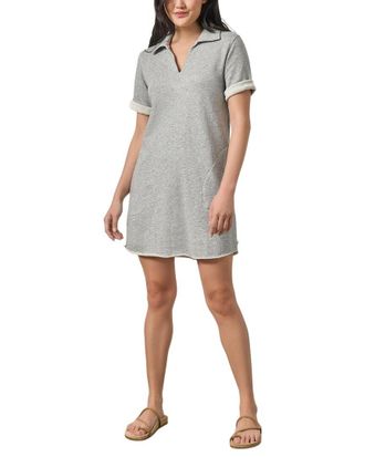 Lilla P Raw Hem Terry Dress