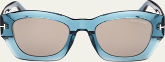 Tom Ford Guilliana Acetate Geometric Sunglasses
