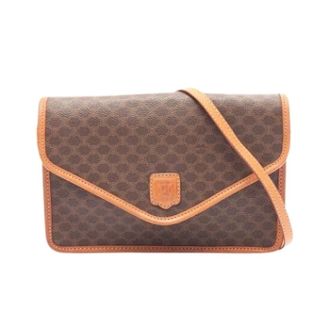 Celine Pre-owned Cross Body Bags, female, Brown, Size: ONE SIZE Pre-owned Canvas Crossbody Bag