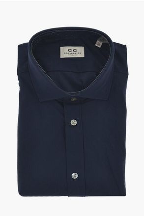 Corneliani CC COLLECTION Solid Nylon Shirt size 43