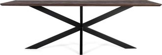 Giner&Colomer Mesa de comedor en madera de acacia y patas de metal 230 cm