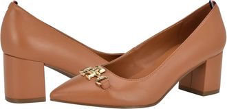 Tommy Hilfiger Nanya Pump Womens Natural Pointed Toe Slip On Block Heel HTAT817