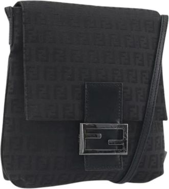 Fendi Pre-owned Vintage Cross Body Bag - Dames - Pre-owned - Zwart - Maat: ONE Size Leer