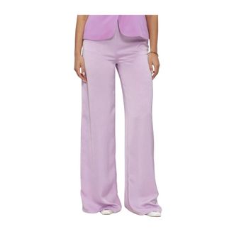 Ydence Dames Broeken Pants Wendy Tall - Dames - Wijde Broeken - Paars - L - Broeken