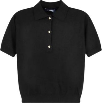 Max Mara Maglia-Canottiera Top - Dames - Ronde hals truien - Zwart - L - Truien & Vesten