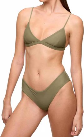 Mikoh Swimwear Bondi 2 Bottom In Olive Green