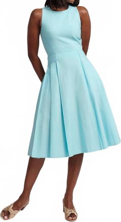 Frances Valentine Monica Midi Dress In Blue