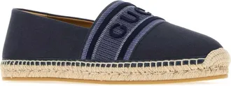 Gucci Mens Navy Blue Canvas Espadrilles Blagblagblagl Espadrillas