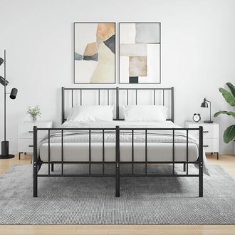 vidaXL Vidaxl - Mesita Noche 2 Uds Madera Ingenier&iacute;a Blanco Brillo 40x35x47,5cm