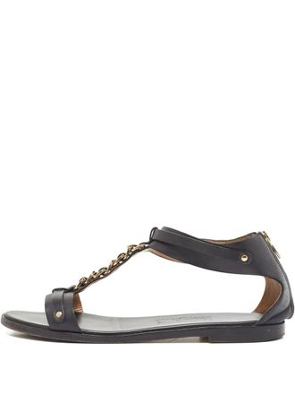Ferragamo chain-detail sandals - Black