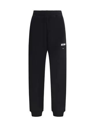 Moschino Cotton Cuffed Joggers - Black