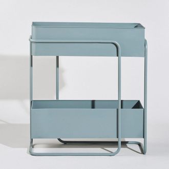 Maisons du monde Jardinera de acero azul