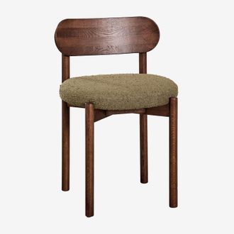 Sklum Sklum - Pack De 4 Sillas De Comedor En Madera De Roble Tapizadas Bianca