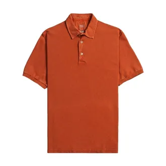 Fedeli Polo Shirts, male, Orange, Size: M Polo Granito North