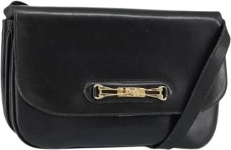 Celine Pre-owned Vintage Cross Body Bag - Dames - Vintage Schoudertas - Zwart - ONE Size - Leer - Vintage