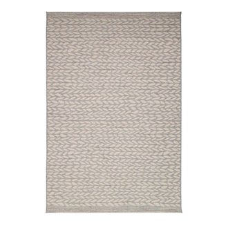 AFK Living Alfombra de estilo escandinavo trenzada gris 80 x 200 cm