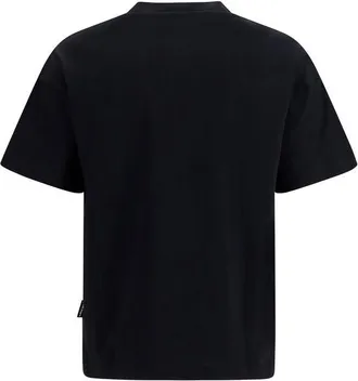 Palm Angels Mens Black Cotton T-Shirt