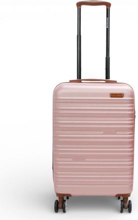 Infinity Leather Harde Shell Ros&eacute;gouden Cabine 55 x 36 x 20 cm ABS Kofferkoffer voor Easyjet, Ryanair