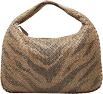 Bottega Veneta Pre-owned Vintage Schoudertas - Dames - Pre-owned - Bruin - Maat: ONE Size Leer