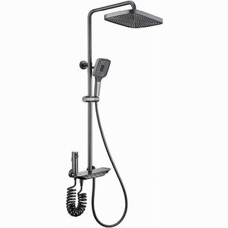 Trade Shop Trade Shop - Set Saliscendi Bagno Colonna Doccia Miscelatore Rubinetto Soffione Doccetta Bidet 87346