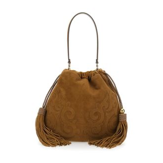 Etro Kalispera Shoulder Bag - female - Etro - Bucket Bags - Beige - ONE SIZE - Bags