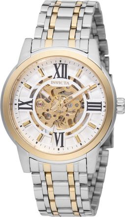 Invicta Objet D Art 69130 Heren Horloge - Automatisch Uurwerk - Roestvrij Staal met zilveren Wijzerplaat - 41mm