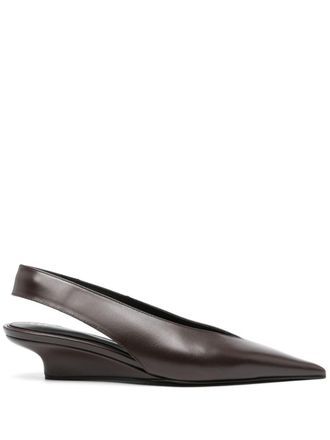 Toteme Pumps The Wedge-Heel con cinturino posteriore 40mm - Marrone