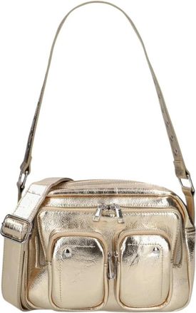 N&uacute;noo Ellie Cool - Dames - Schoudertassen - Geel - ONE Size - Leer - Tassen