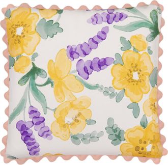 KASANOVA Cuscino divano 45x45 cm fiori gialli viola
