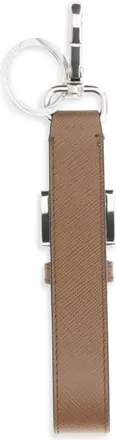 Prada Saffiano Leather Key Case - Brown