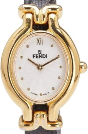 Fendi Pre-owned Watches, female, White, Size: ONE SIZE Pre-owned Stainless Steel Watch