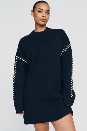 English Factory Stitched Sweater Mini Dress