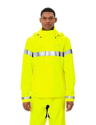 Vaude Regenjacke VAUDE MENS LUMINUM RAIN JACKET, Herren, Gr. XXL, gelb (neon gelb), Obermaterial: 100% Polyester. Futter: 100% Polyester, normal, Jacken Reg