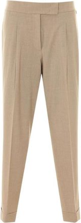 Liu Jo Tapered Broek - Dames - Broeken - Beige - S - Leer - Broeken
