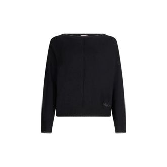 Liu Jo Truien & Vesten, Dames, Zwart, S, Ronde hals knitwear