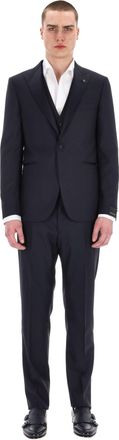 Tagliatore Bruce Line Smoking Jacket with Wool-Silk Vest
