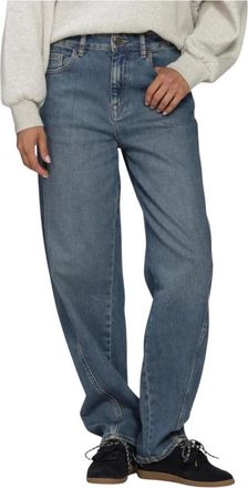 By-Bar Amsterdam Jeans, Dames, Blauw, XL, Begum Mid Jeans